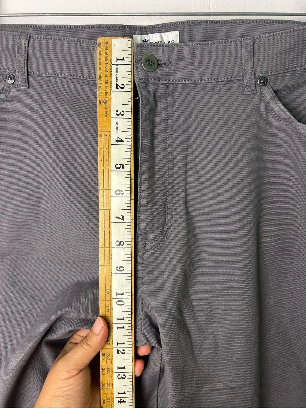 Peter Millar Men Size 40X31 Fairfield Garment Dyed Denim Gray Charcoal